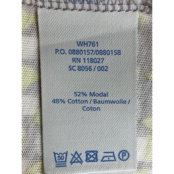 Boden Dress US Size 4P Gray & Lime Green Print Cap Sleeve Jersey Pockets EUC - Picture 10 of 14